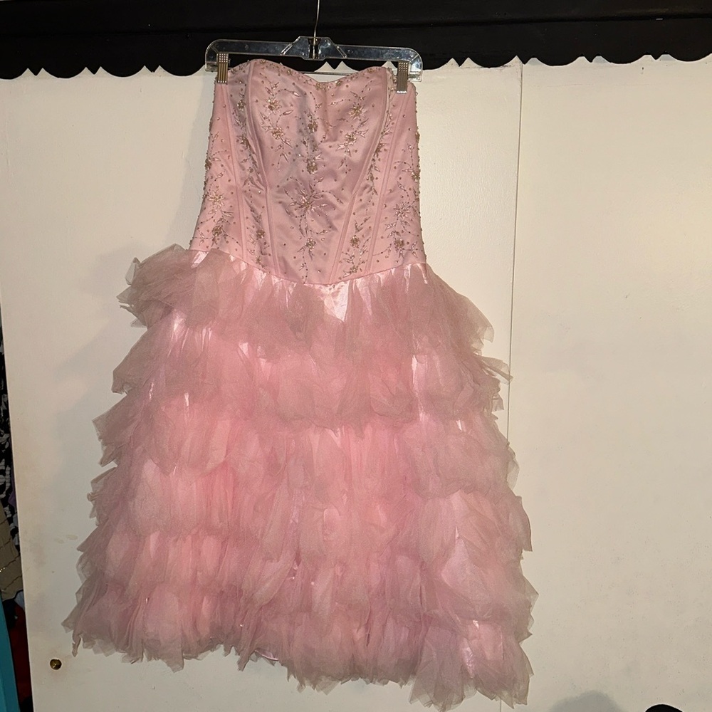 Cinderella Blush Satin Gown